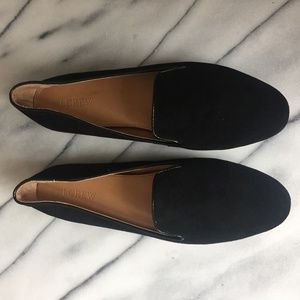 J. Crew BLACK SUEDE Addie Loafers SIZE 10